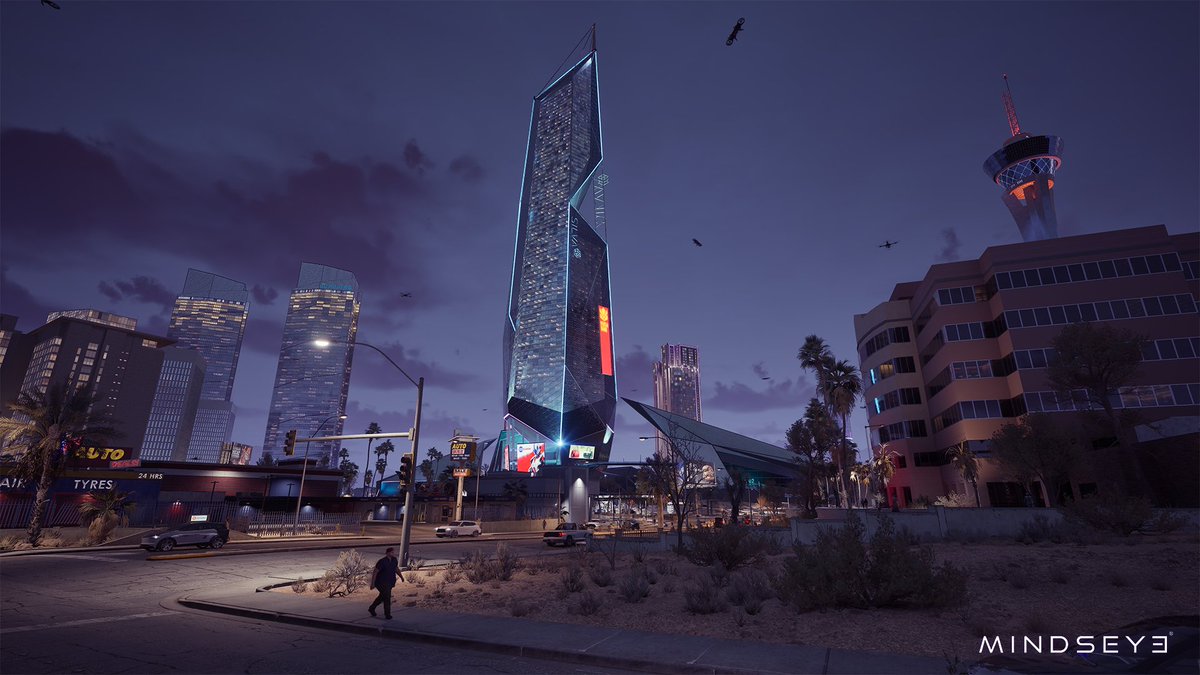 Scorching heat, endless sandstorms, and unexpected rain showers all shape Redrock City into a desert metropolis like no other.

Experience Redrock City in MindsEye. More than it seems.