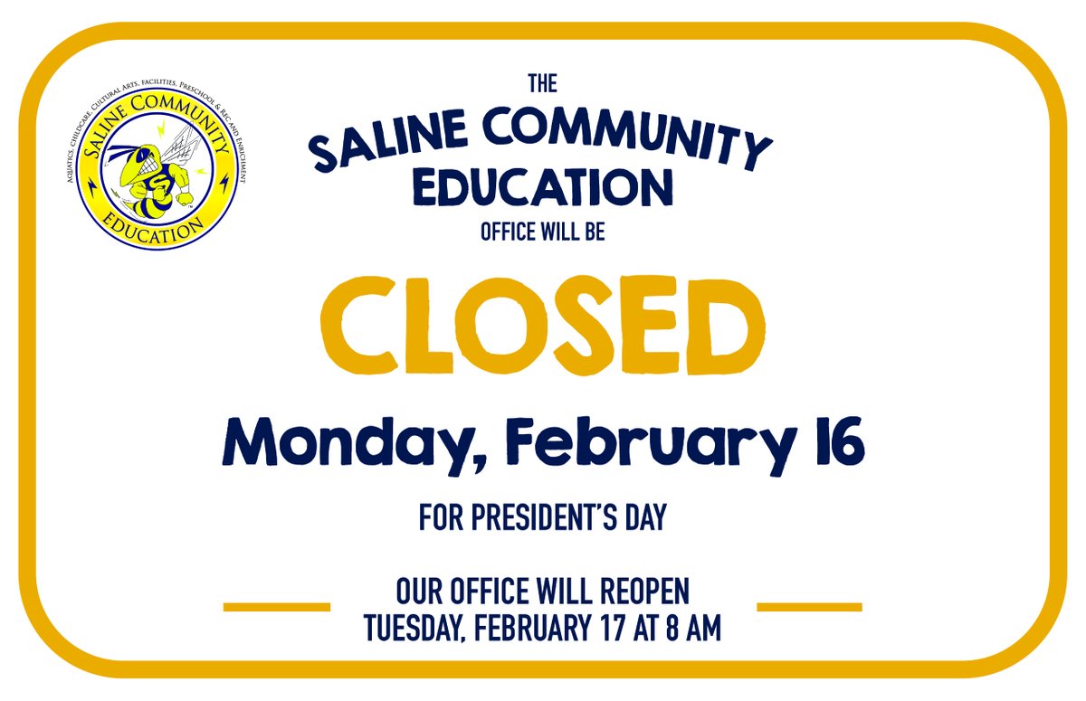 Saline Community Ed tweet media