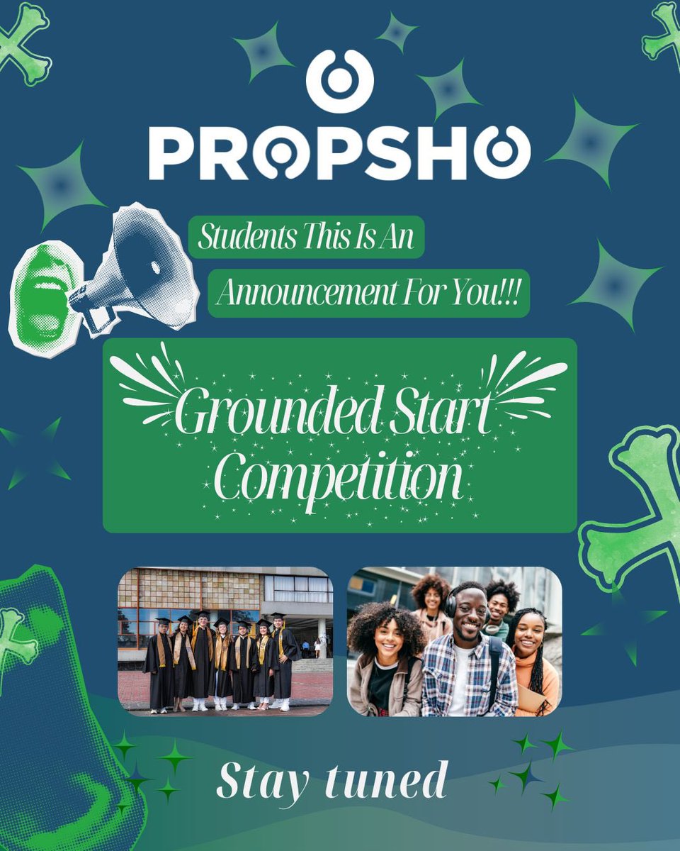 PropSho's tweet photo. Something big is cooking… The Grounded Start Competition is coming and trust us, you will want in👏🏽

Think securing your next move  😮‍💨

No gatekeeping… just stay locked in 🤞 because when this drops, it’s  gonna be a W 🏆

Stay tuned 👀✨: https://t.co/jhYZxMGanI 

#StudentLife https://t.co/dr0Kq0Tco0
