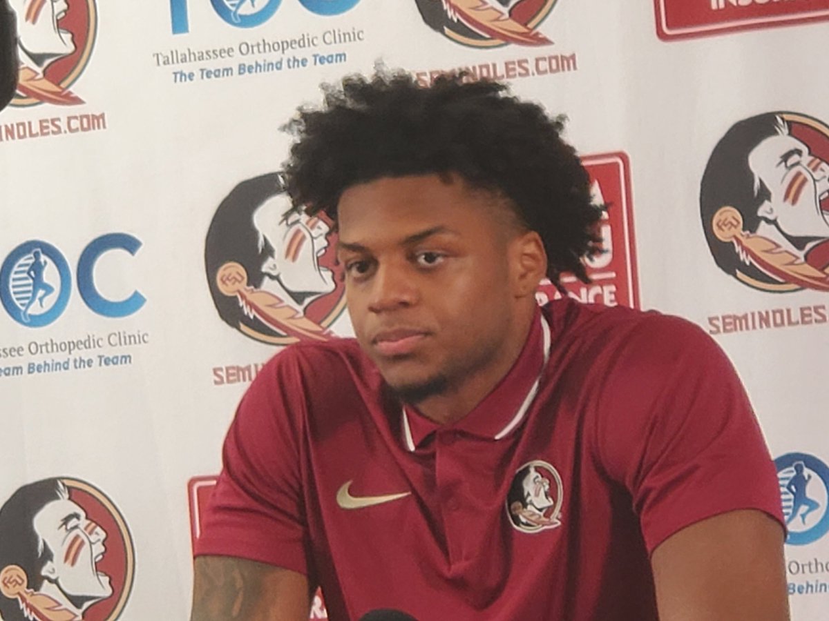 #FSU 's edge rusher Rylan Kennedy said he never played tackled football until his senior year in high school. He played mainly basketball and track labeled "a super athletic freak."
He is expected to play the JACK position 

#NoleFam