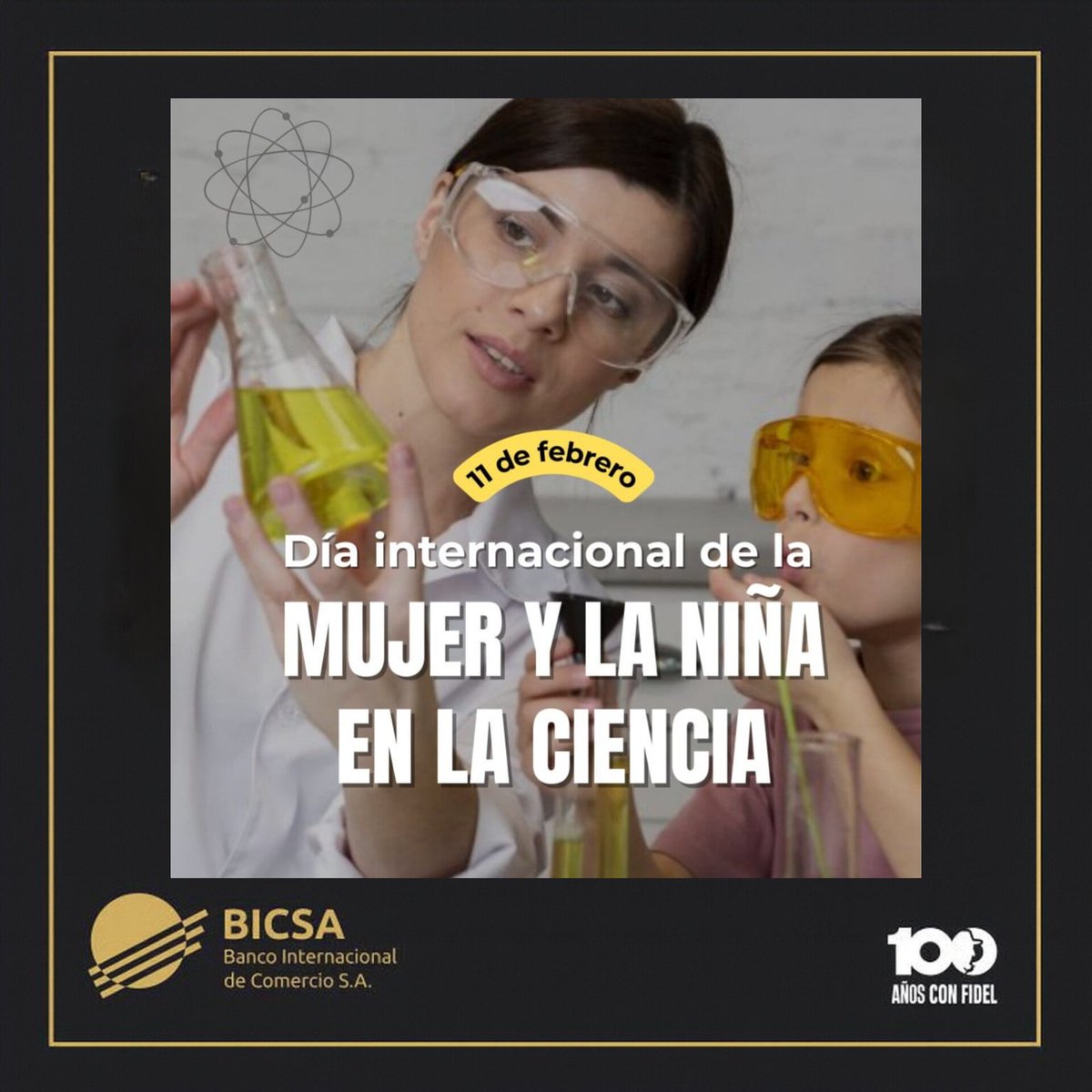 👩‍🔬🌱 ¡Feliz Día de la Mujer y la Niña en la Ciencia!  
Su creatividad, inteligencia y pasión son clave para un futuro más justo y sostenible.  
En #BICSA celebramos el talento sin etiquetas. 💚🔬  

#CienciaParaTodas #TalentoFemenino