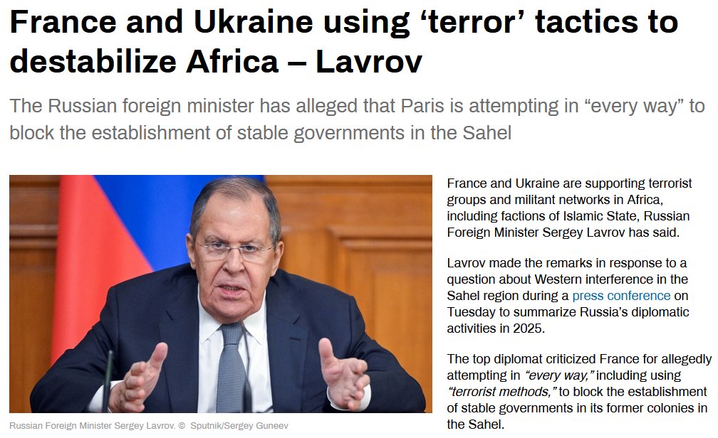 The Kremlin has a long tradition of anti-Western and anti-Ukraine influence and FIMI campaigns in Africa, while blaming Europe and Ukraine for “destabilizing” the continent.

Recently it accused France and Ukraine of supporting terrorist groups, without any evidence.