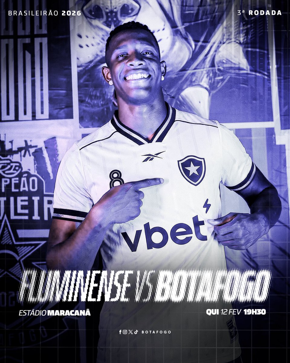Botafogo's tweet photo. AMANHÃ TEM CLÁSSICO NO MARACA! VAMOS, BOTAFOGO! 🔥🏟️ #VamosBOTAFOGO https://t.co/abaDfZnXy7
