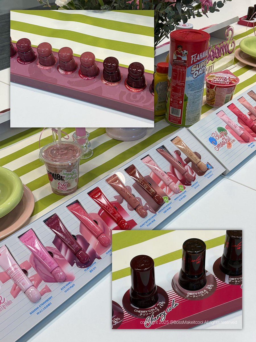 #협찬 #RT이벤트 <a href="/fwee_makeup/">fwee 퓌</a> 
정식 출시를 앞둔 퓌의 대거 신상립,
감사한 기회로 먼저 만나보고 왔심더!!!

#두목찌_립테이스팅바조합 3종!
RT해주신 2분께 요 조합 보내드려요 - 🎁

- 스무디립밤 / 플럼 모카
- 로즈옵세션 / 버니 로즈
- 3D 볼류밍 글로스 / 체리 콜라 70%

국내 출시가 드디어