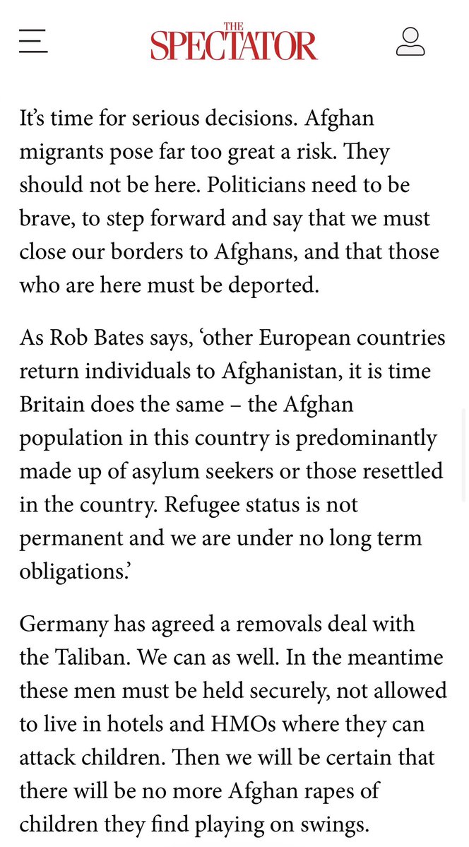It’s time. We need close our borders to Afghans and deport those who are here.

(Link below)