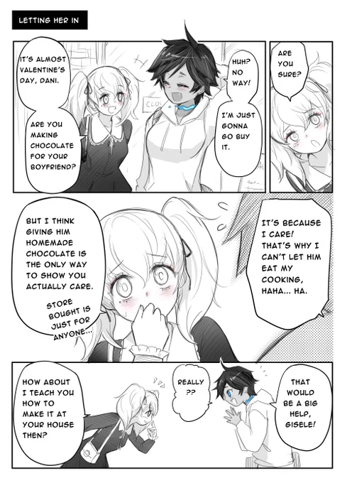 Dani invites her friend over to her house. 