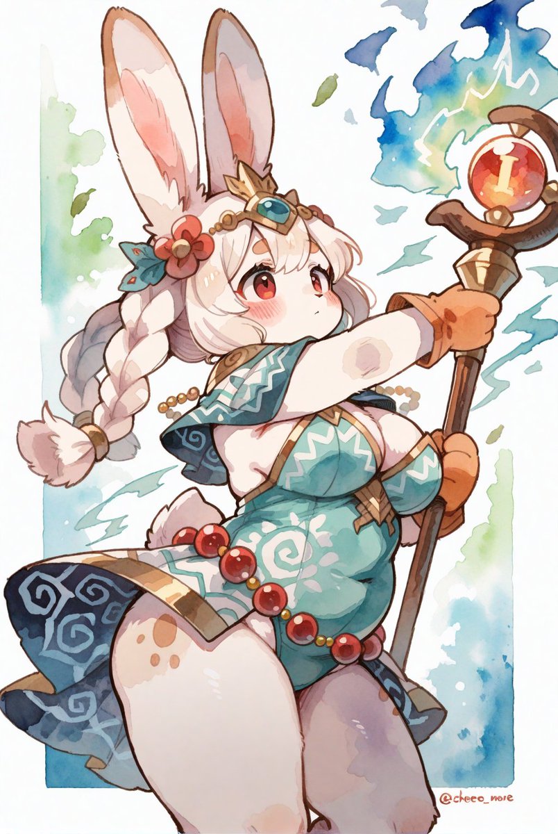 ウサギ魔法使いちゃん