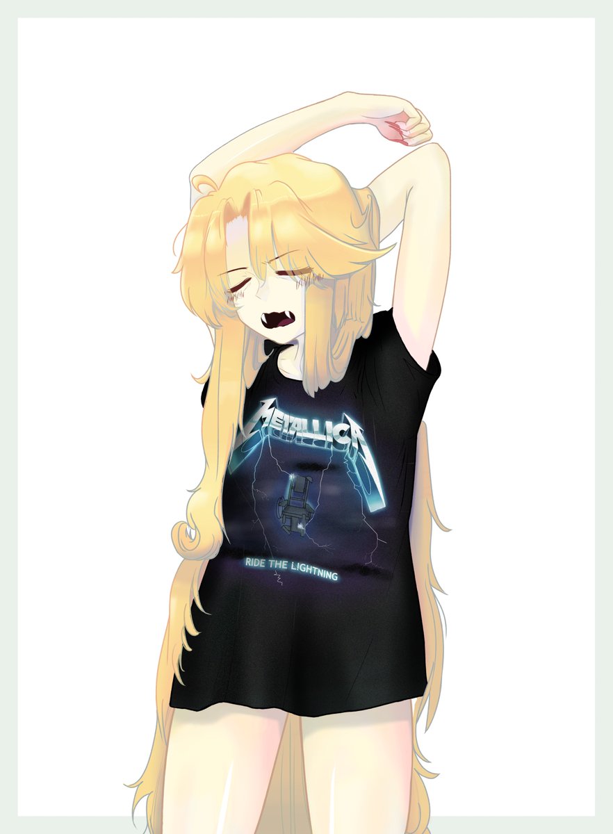 She is just now rendered.