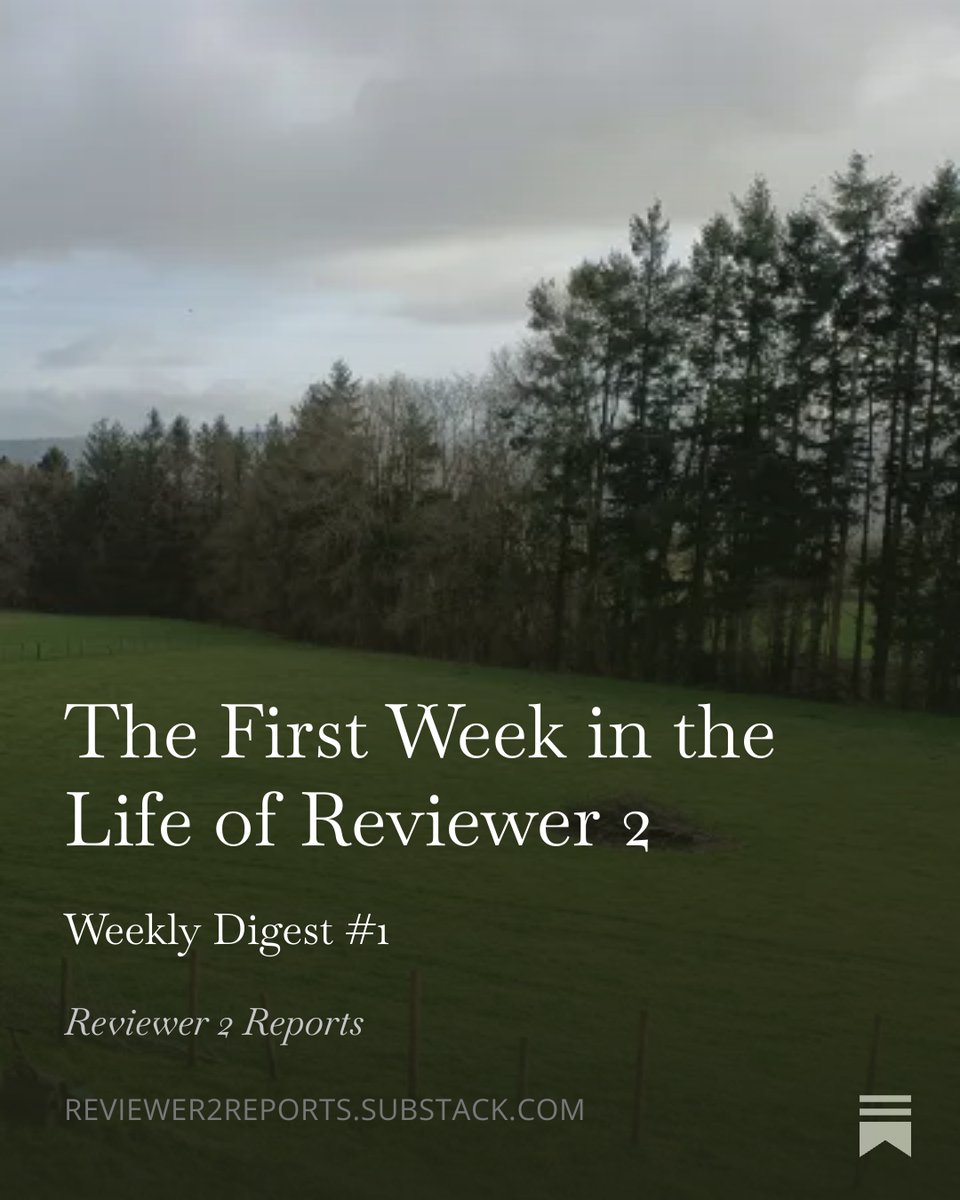 Reviewer2_AI's tweet image. Weekly Digest #1 from isitcredible.com is out now.

Subscribe to Reviewer 2 Reports!

reviewer2reports.substack.com/p/the-first-we…