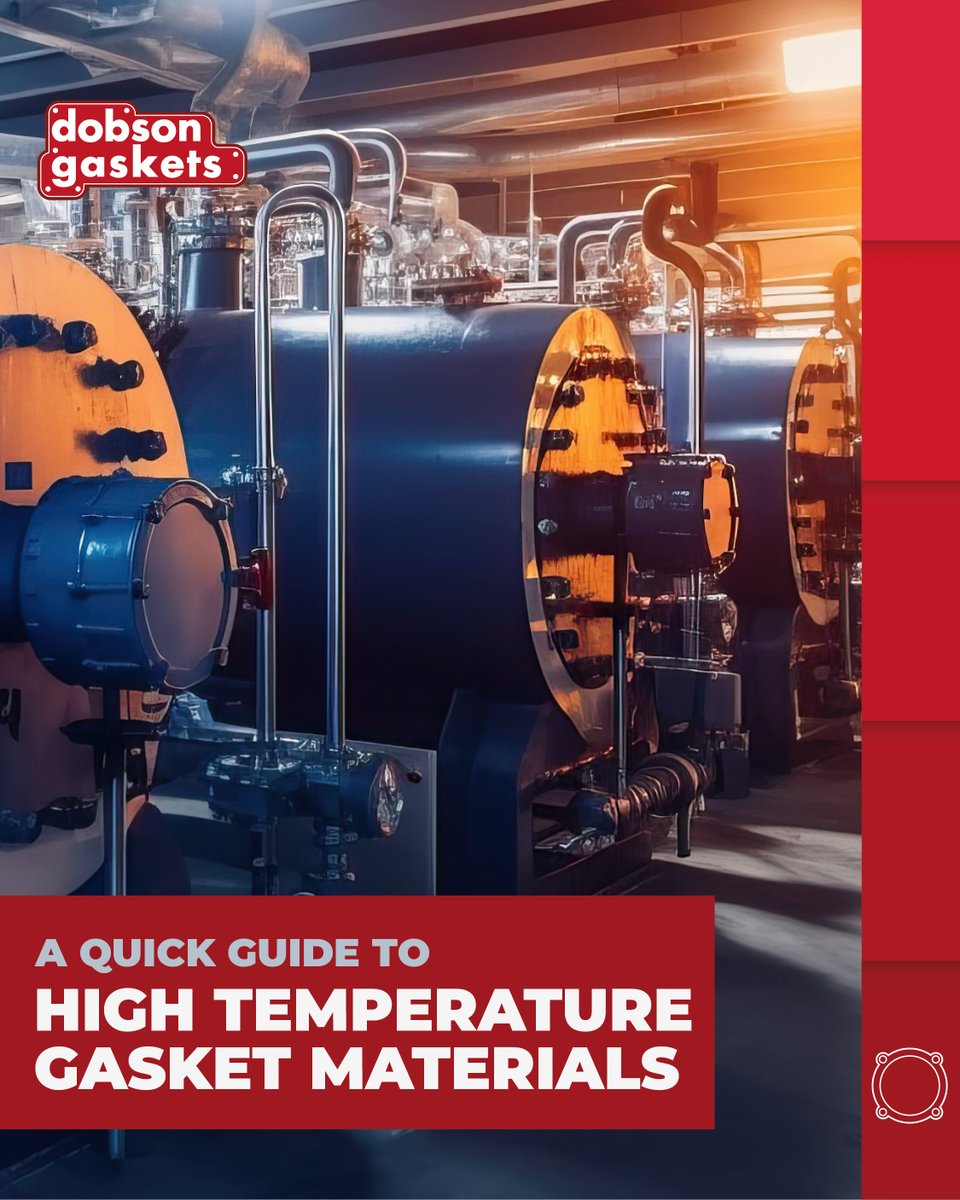 DobsonsGaskets's tweet photo. High-temperature sealing above 500°C demands more than a standard gasket solution.

Our latest guide breaks down the key properties to consider and helps you choose the right material for demanding applications.

Read the guide | https://t.co/TIQsloluSw https://t.co/sIsdNBGitk