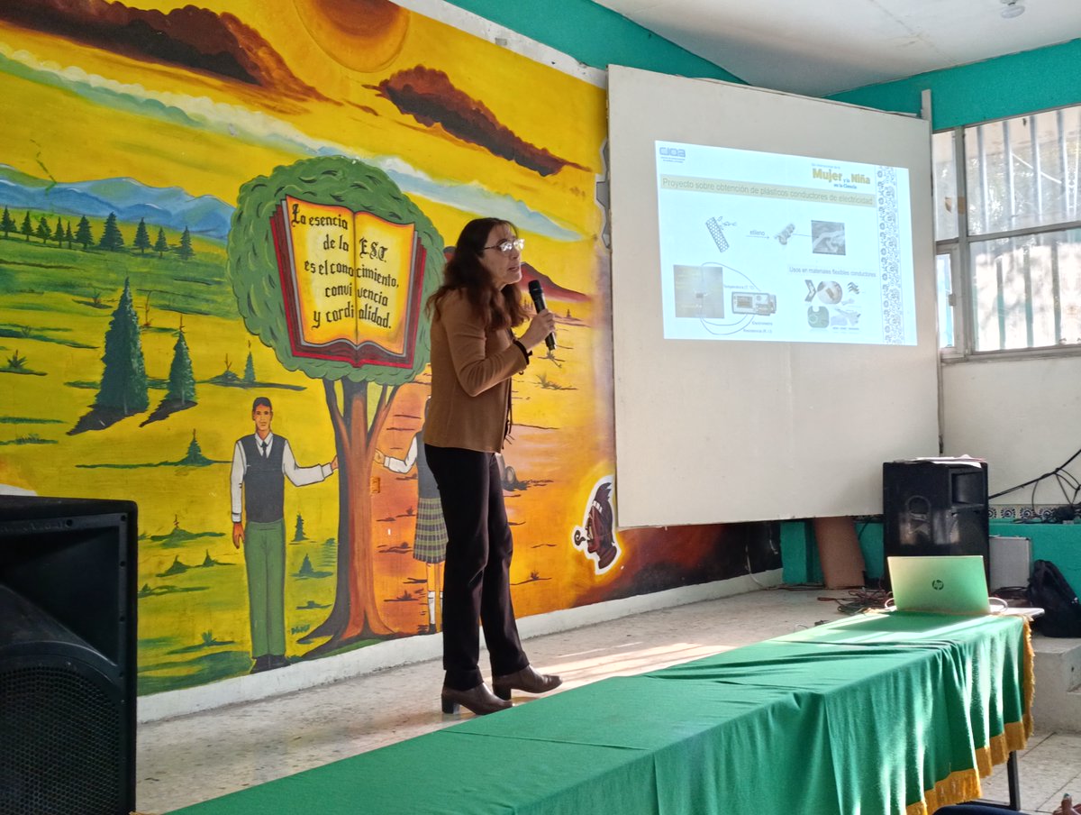 ciqa_mx's tweet image. En estos momentos estamos presentes en la Esc. Secundaria Técnica. Num. 4 Ismael Ramos Martínez, por el Mni Congreso Juvenil del Día Internacional de la Mujer y la Niña en la Ciencia.