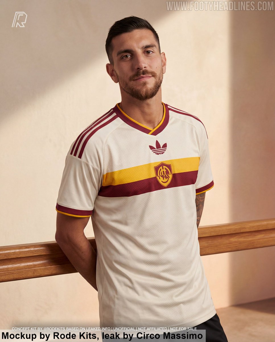Footy_Headlines's tweet photo. 🥰🥰🥰 Just how nice is the leaked Roma 26-27 away kit

🤗 Footy Headlines 🤝 @Rode1Kits https://t.co/Oh32K5PFBa