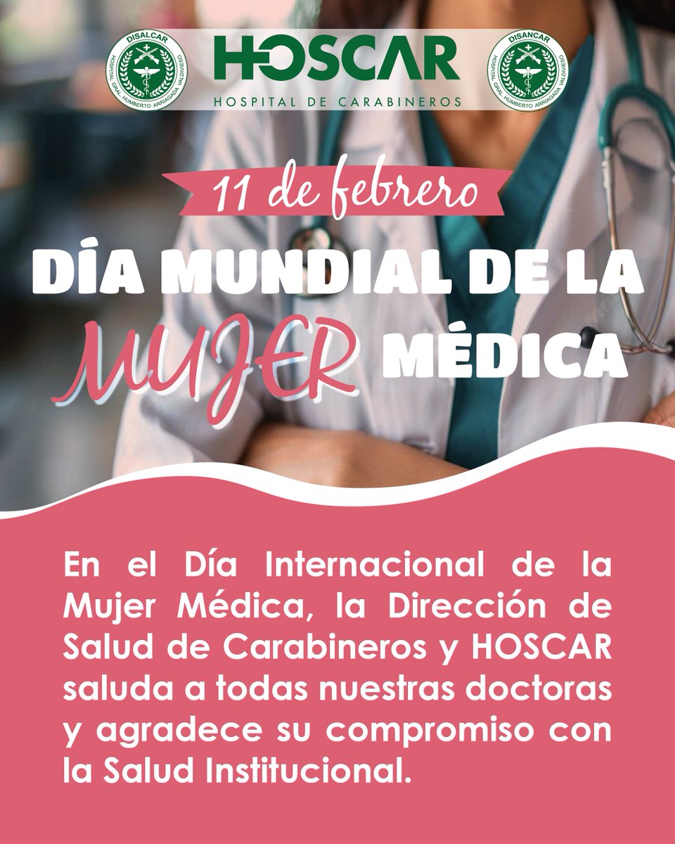 La Dirección de Salud de Carabineros y el HOSCAR quiere destacar la dedicación, vocación y liderazgo de las doctoras que transforman la salud, en su día internacional.
Elizabeth Blackwell, la primera mujer en recibir el título de médica.