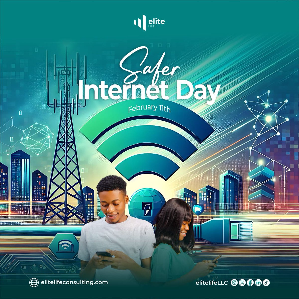 EliteLifeLLC's tweet photo. Safer Internet Day: choose empathy over judgment, truth over misinformation, kindness over silence.

 A safer internet starts with us.

#SaferInternetDay
#EliteLife
#MentalHealth https://t.co/E53aM0qx4E
