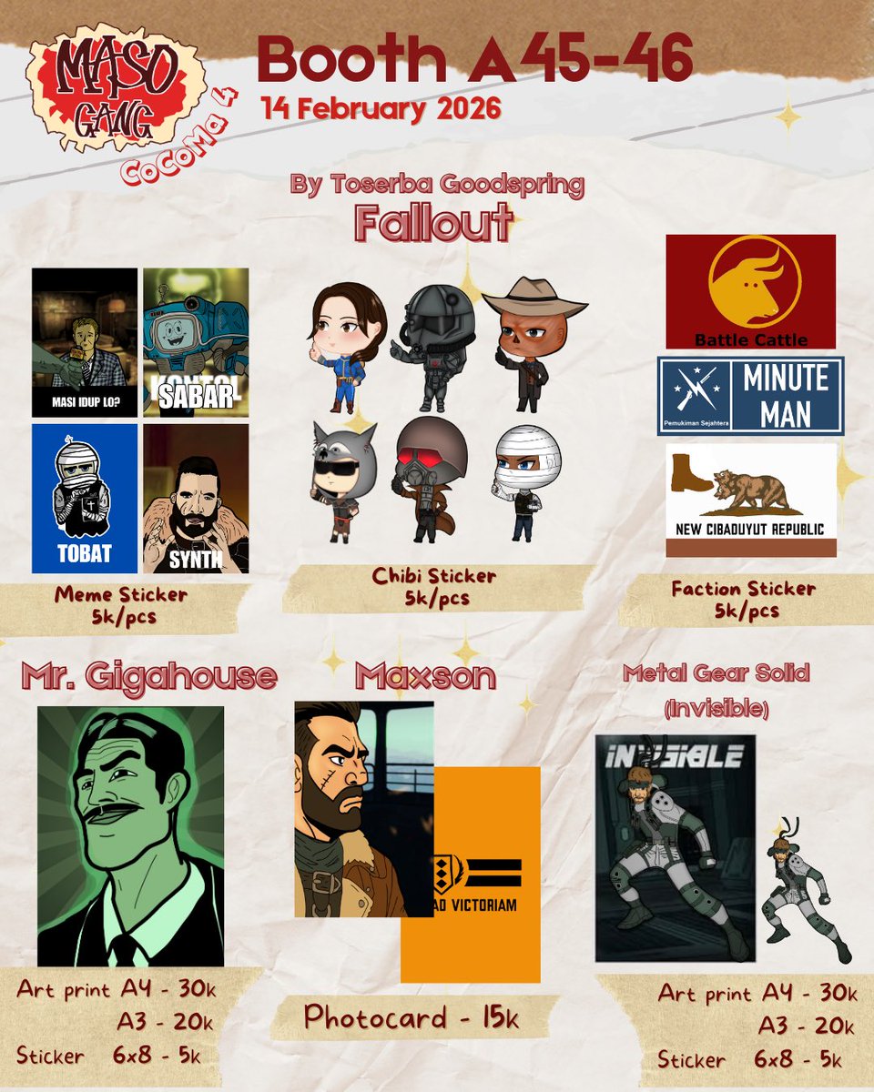 GangMaso's tweet photo. #Fallout #MetalGearSolid #dungeonsanddragons #epicthemusical #HonkaiStarRail #livecommision 

(3/4) https://t.co/DlZXUSiEoJ