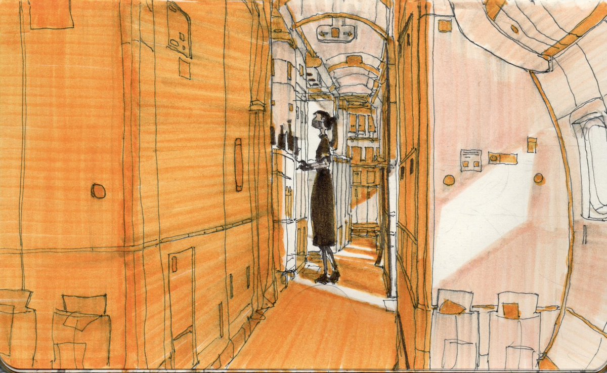 On a plane to Tokyo

Sketchbook scan