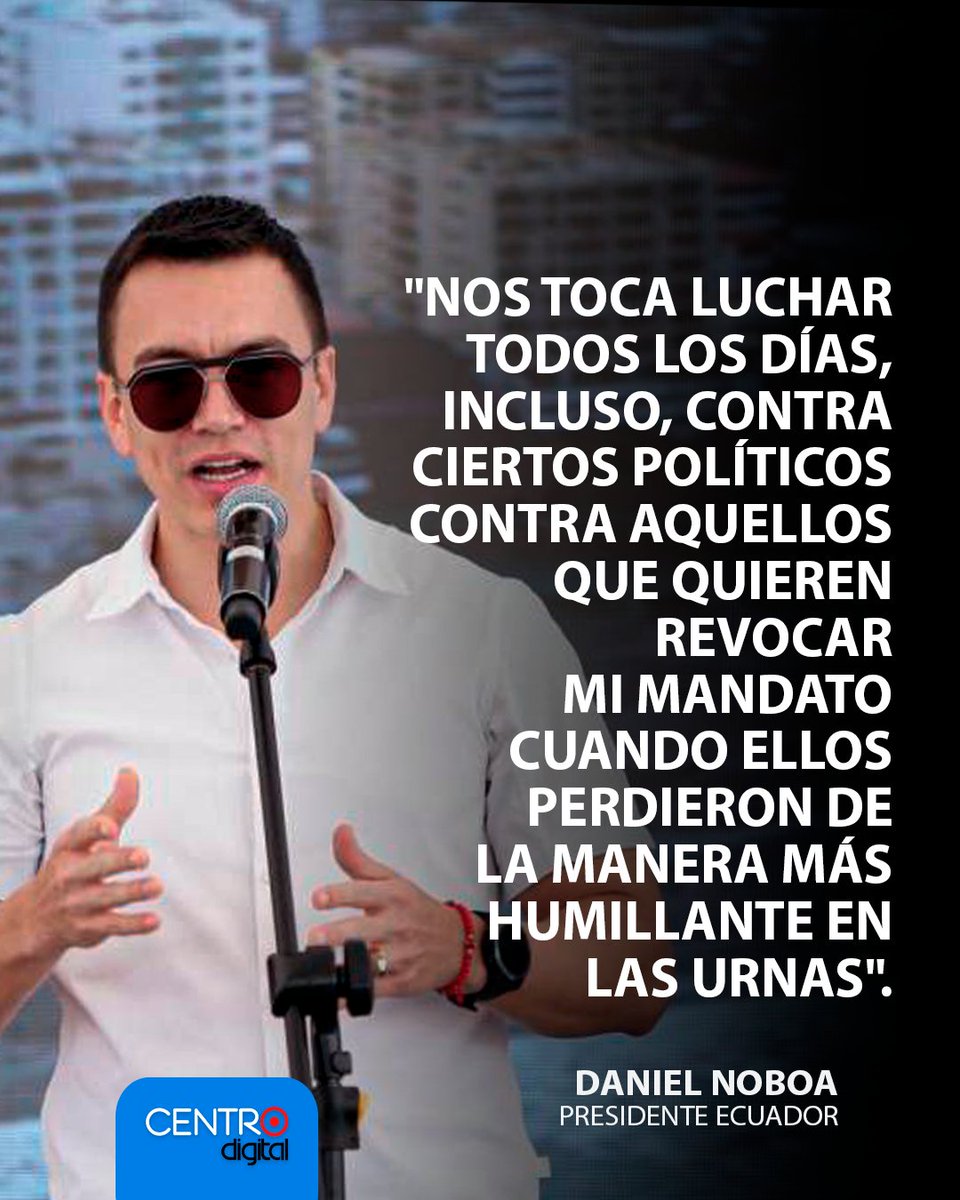 #ATENCION | Durante su intervención en Loja, en el marco de la presentación de beneficios crediticios para el sector agrícola, el presidente <a href="/DanielNoboaOk/">Daniel Noboa Azin</a> aseguró que su Gobierno enfrenta una lucha diaria mientras impulsa programas dirigidos a mujeres agricultoras que antes no
