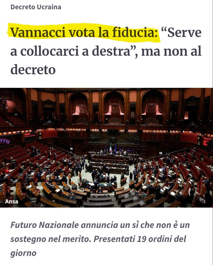 Ahahah, Vannacci e i Vannacciani… le vostre perle non smettono di stupire! 😂

Felice che le mie tasse contribuiscano, almeno un po’, alla difesa dell’Ucraina. 🇮🇹🇺🇦🇪🇺

Consolatevi, Vannacciani: siete lo sfogo comico che allieta e alleggerisce la giornata degli italiani. 😂