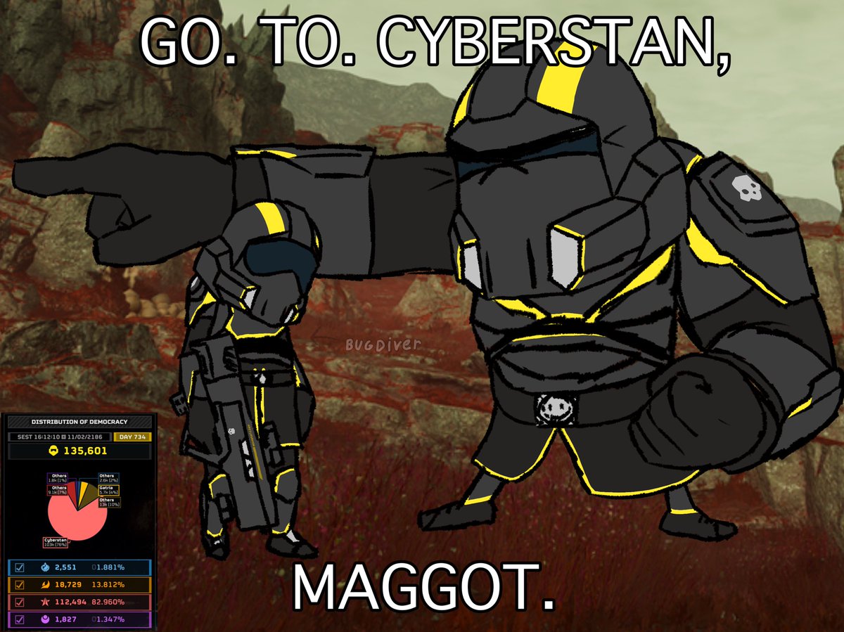 GO TO CYBERSTAN.

#HELLDIVERS2 #helldivers2art #украрт