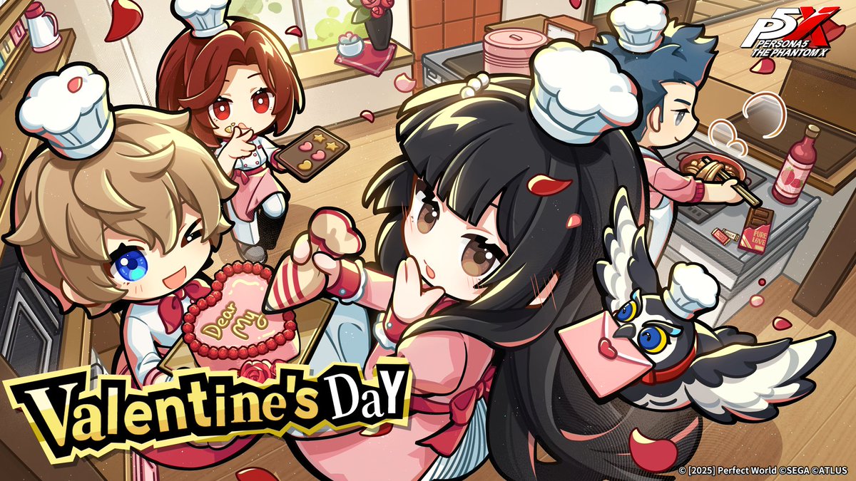 P5XSEA's tweet photo. 💝 Happy Valentine’s Day! 🍫

A day filled with sweetness and warm moments.
Whether it’s shared with someone special,
friends, or just a treat for yourself—
may today bring a smile to your face. 💗

💌 Valentine’s events will begin on Feb 21. Stay tuned!

#P5X #persona5x #P5XSEA https://t.co/Kp6hoArgVX