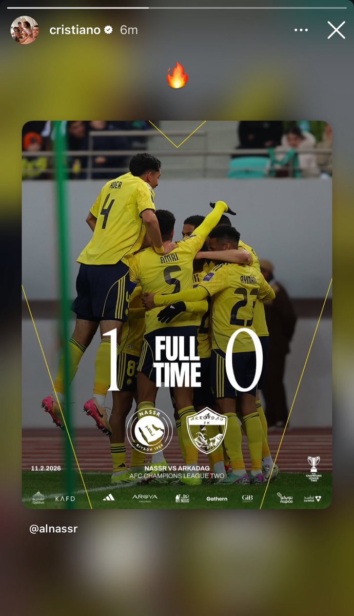 قبل قليل ⏳
كريستيانو رونالدو عبر الإنستغرام : 😱😎😎💛💛💛💛💛💛💛💛💛💛💛💛💛💛 .