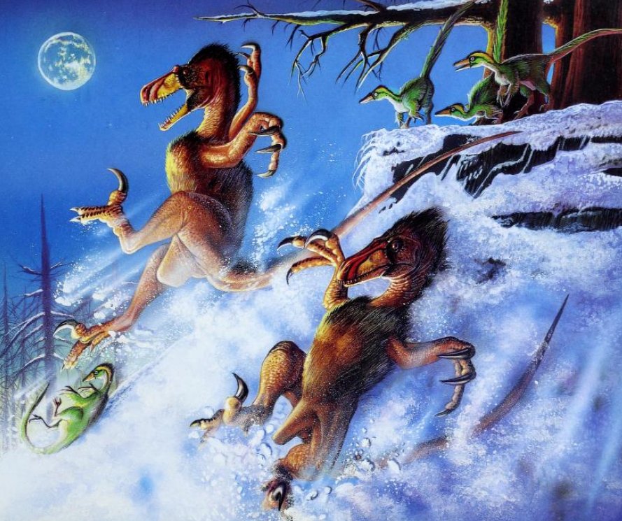 While drawing this, I just thought there should be more paleoarts of carnivores doing some fun activities