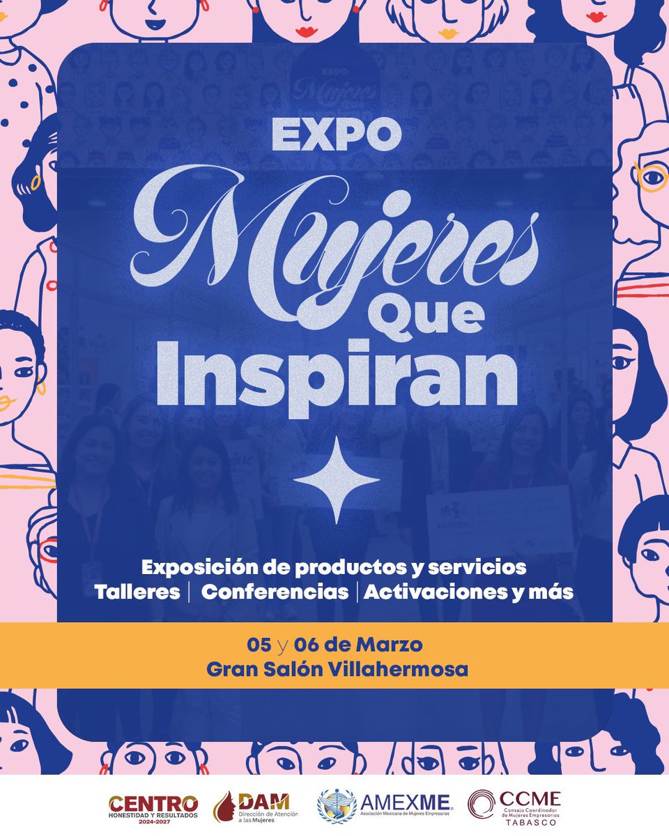 En el mes de marzo conmemoramos el "Día Internacional de la Mujer", una gran oportunidad para reafirmar la fuerza que nos une. Como parte de las actividades, los días 5 y 6 llevaremos a cabo la Expo "Mujeres que Inspiran", con talleres, conferencias y una muestra de productos y