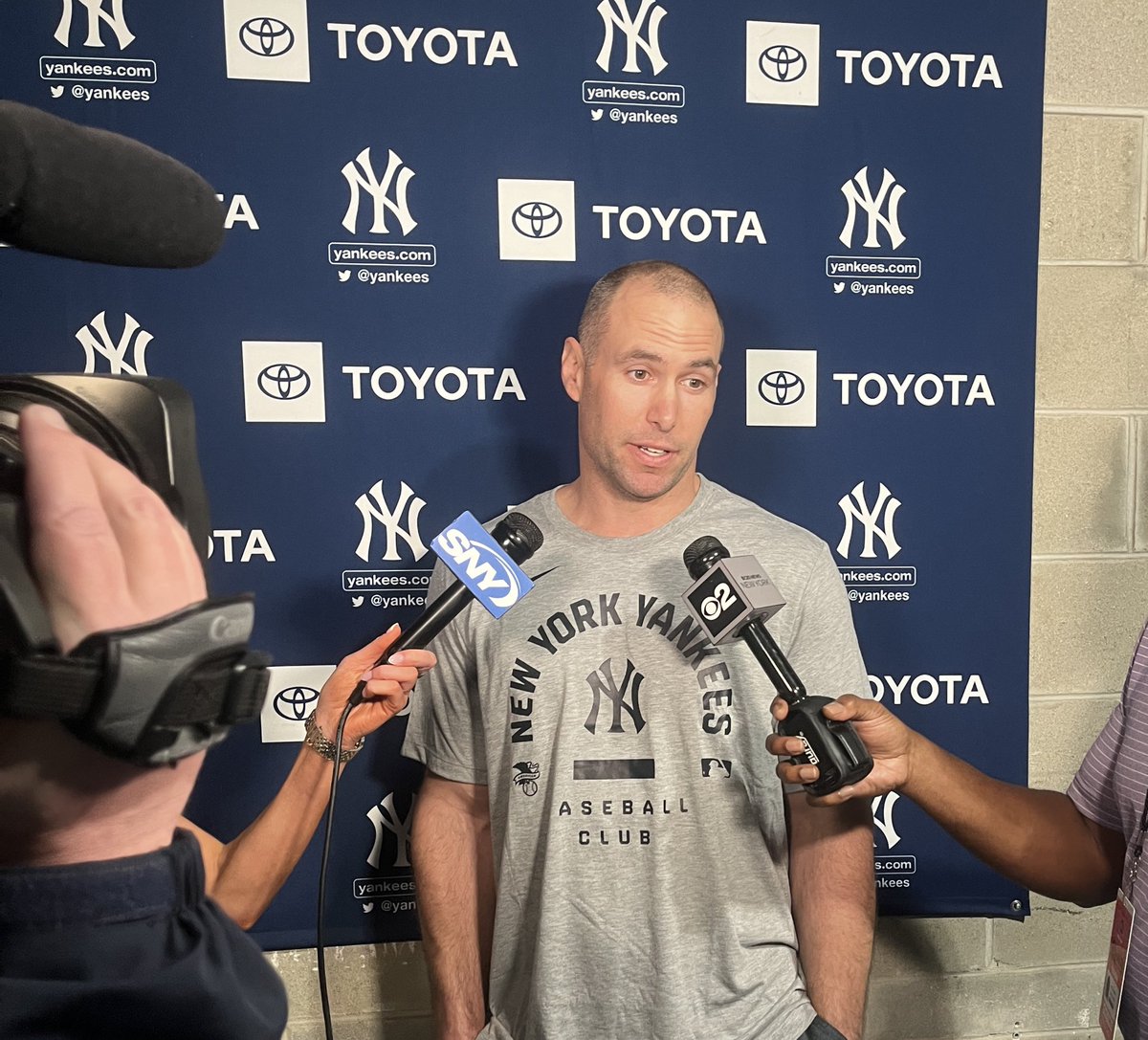 BryanHoch's tweet photo. Paul Goldschmidt on the #Yankees running it back: “If we play well, it’ll be a good thing. If we don’t, then it’ll probably be said that’s the reason we didn’t play well.” https://t.co/xD3kmAbpwB