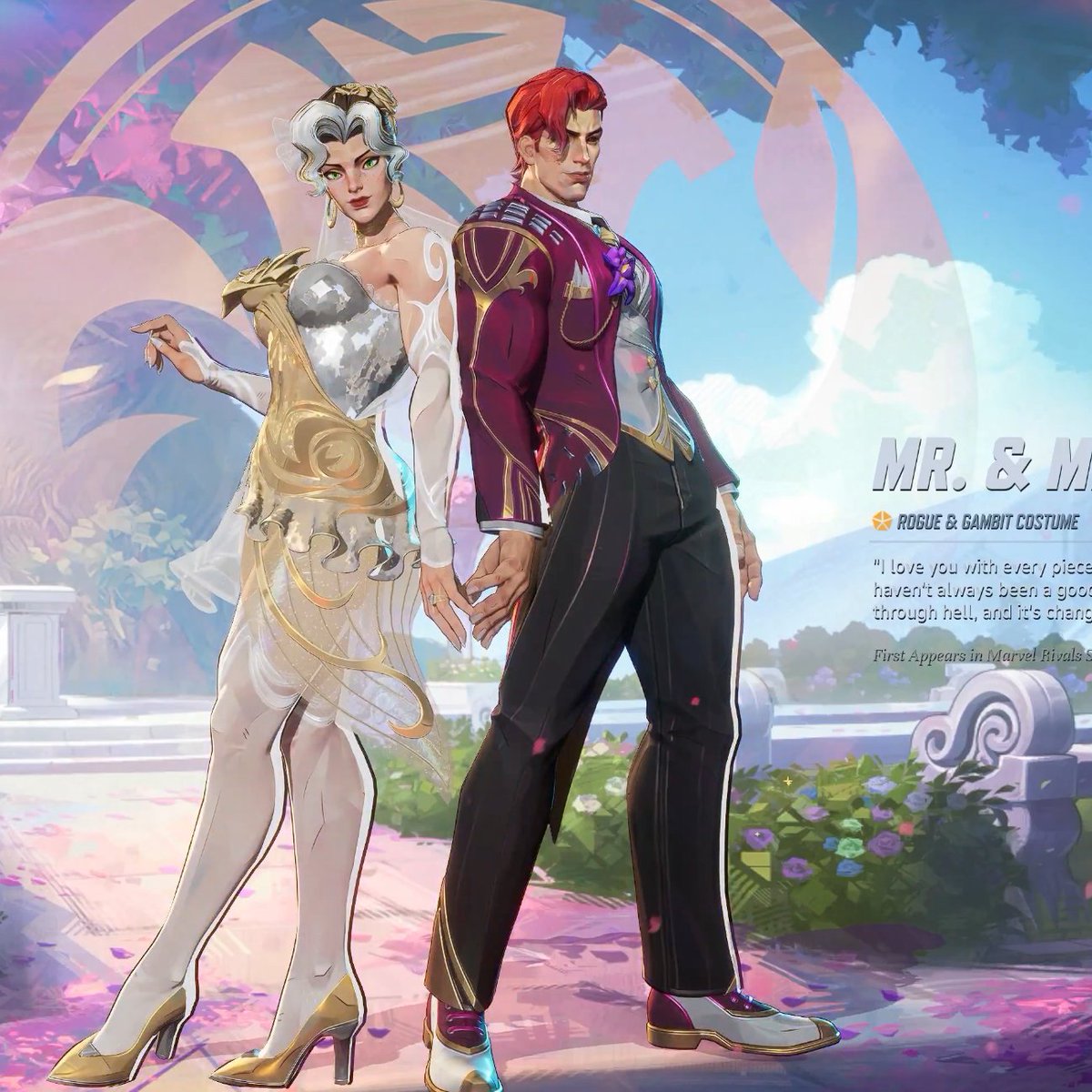 first-look-rogue-and-gambit-wedding-skins