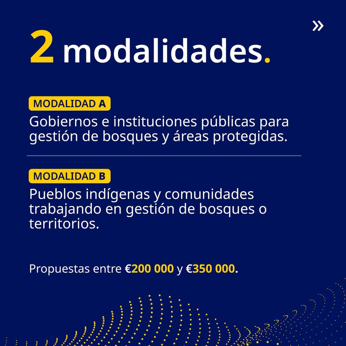 UEenHonduras's tweet photo. 🚨 𝗖𝗢𝗡𝗩𝗢𝗖𝗔𝗧𝗢𝗥𝗜𝗔 𝗗𝗘 𝗣𝗥𝗢𝗬𝗘𝗖𝗧𝗢𝗦 
 Programa Grandes #BosquesdeMesoamérica  
 𝙕𝙤𝙣𝙖𝙨 𝙥𝙧𝙞𝙤𝙧𝙞𝙩𝙖𝙧𝙞𝙖𝙨:
🌳La Mosquitia (Honduras)
🌳 Selva Maya (Belice–Guatemala
🌳Tortuguero (Costa Rica)
🌳La Amistad (Costa Rica–Panamá)
 https://t.co/5DHyrkTldY https://t.co/FR0CB53daC