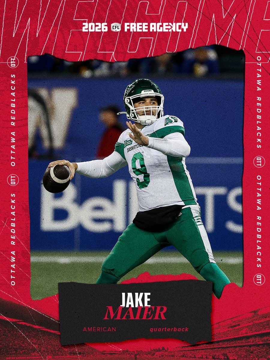 REDBLACKS's tweet photo. QB ALERT‼️ 

we've signed 🇺🇸 QB Jake Maier for the 2026 season.

🗞️ | https://t.co/hCuTDuBByZ https://t.co/5mbpc4234L