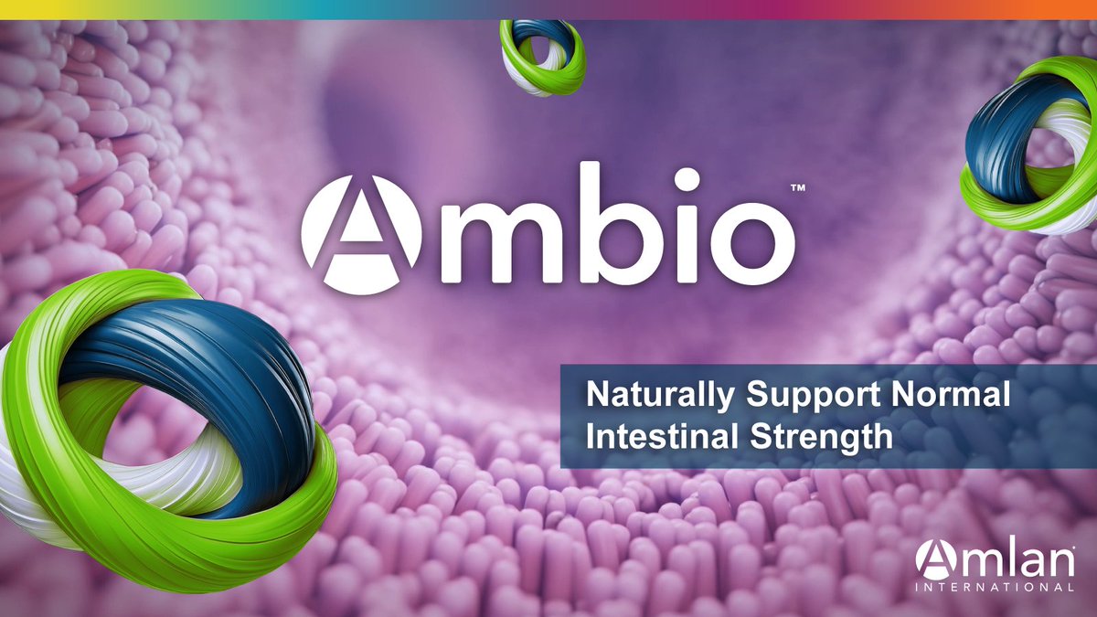 AmlanIntl's tweet photo. Amlan is proud to launch Ambio™, a natural, science-backed blend of mineral tech, whole yeast cells &amp; a functional amino acid to support intestinal barrier strength. Made in the USA and built on 80+ years of expertise for sustainable, efficient production. https://t.co/K1aX3GJhQZ