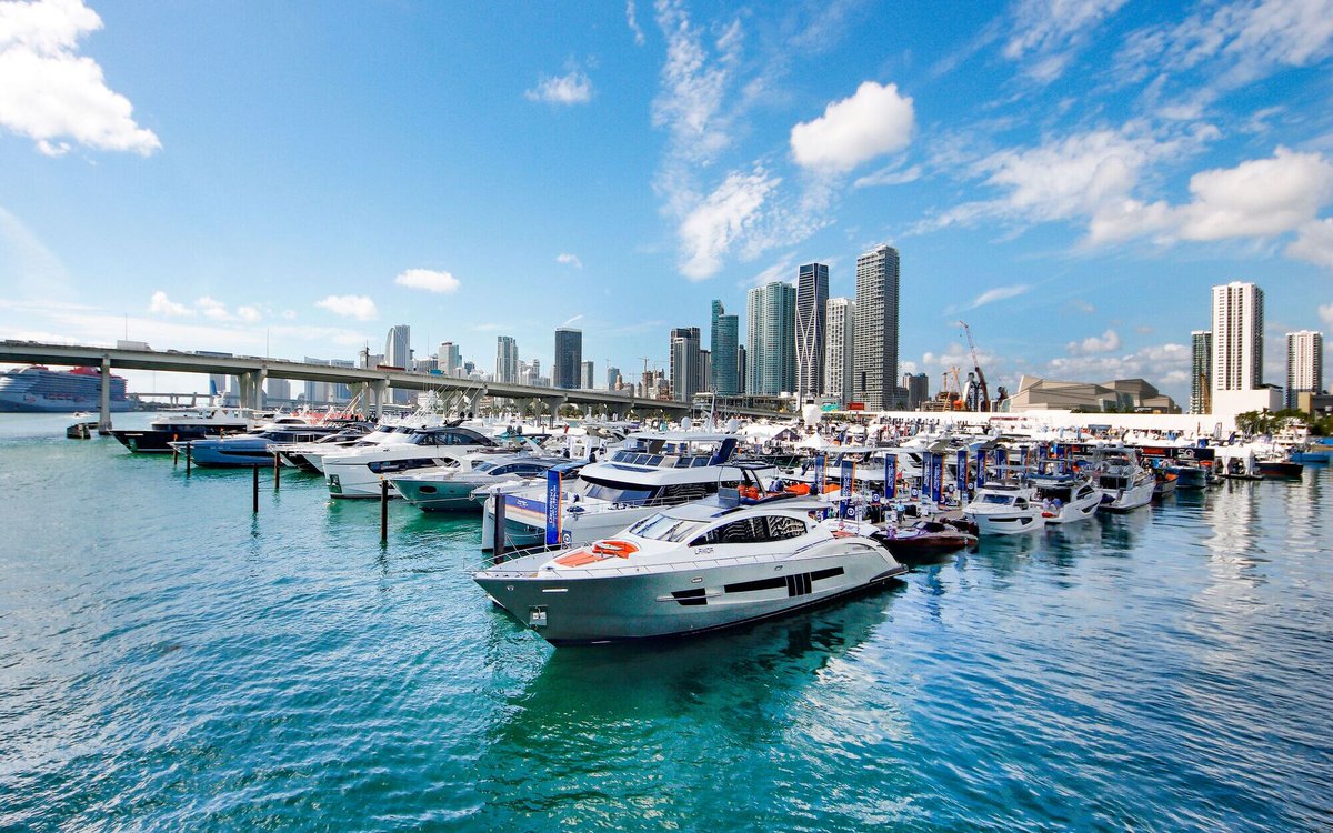 OCyachts's tweet photo. The Miami International Boat Show 2026 kicks off today.

From 11-15 February, Miami Beach and Downtown Miami set the stage for one of the most important weeks in the yachting calendar. Our Team is on the ground to arrange private viewings and discuss sales, charter and management opportunities. 

ECLIPSE, HERMOSA and LADY LUCKEY are in the area and available for viewings during the show. Contact us to arrange a private viewing and find out more about the show here 🔗 https://t.co/3levduyndh