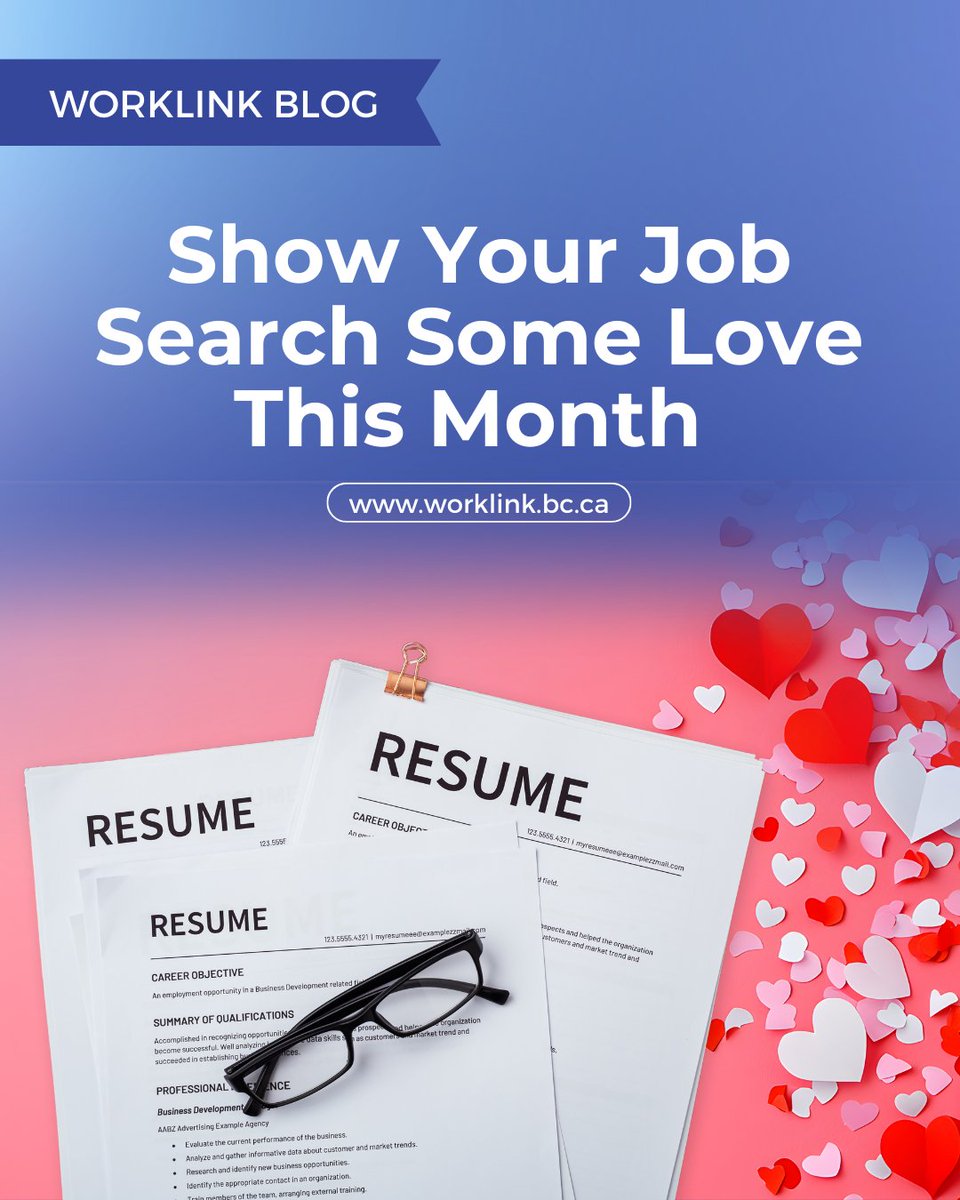 Worklink's tweet image. February isn’t just about relationships; it’s a great time to focus on you. If you’re job hunting, take this month to check in, reset, and give your job search a little extra care.

Learn more in our blog: ow.ly/7cvE50Y8tCk

#JobSearchLove #WorkLink