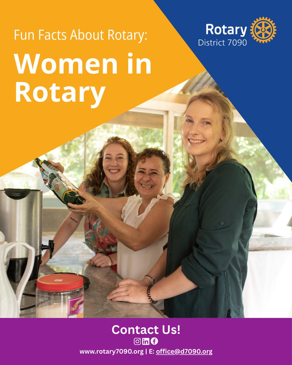 💡 Did You Know? A Landmark Moment for Women in Rotary ⚙️✨
Did you know that it wasn’t until 1989 that the Rotary International Constitution was officially changed to admit women worldwide!

#WomenInRotary #RotaryHistory #ServiceAboveSelf #RotaryInternational