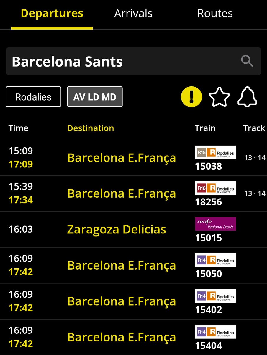 Otro día magnífico en <a href="/rodalies/">Rodalies Catalunya</a> <a href="/AfectRodalies/">Afectats Rodalies</a> con las ya habituales 2h de retraso 🚀