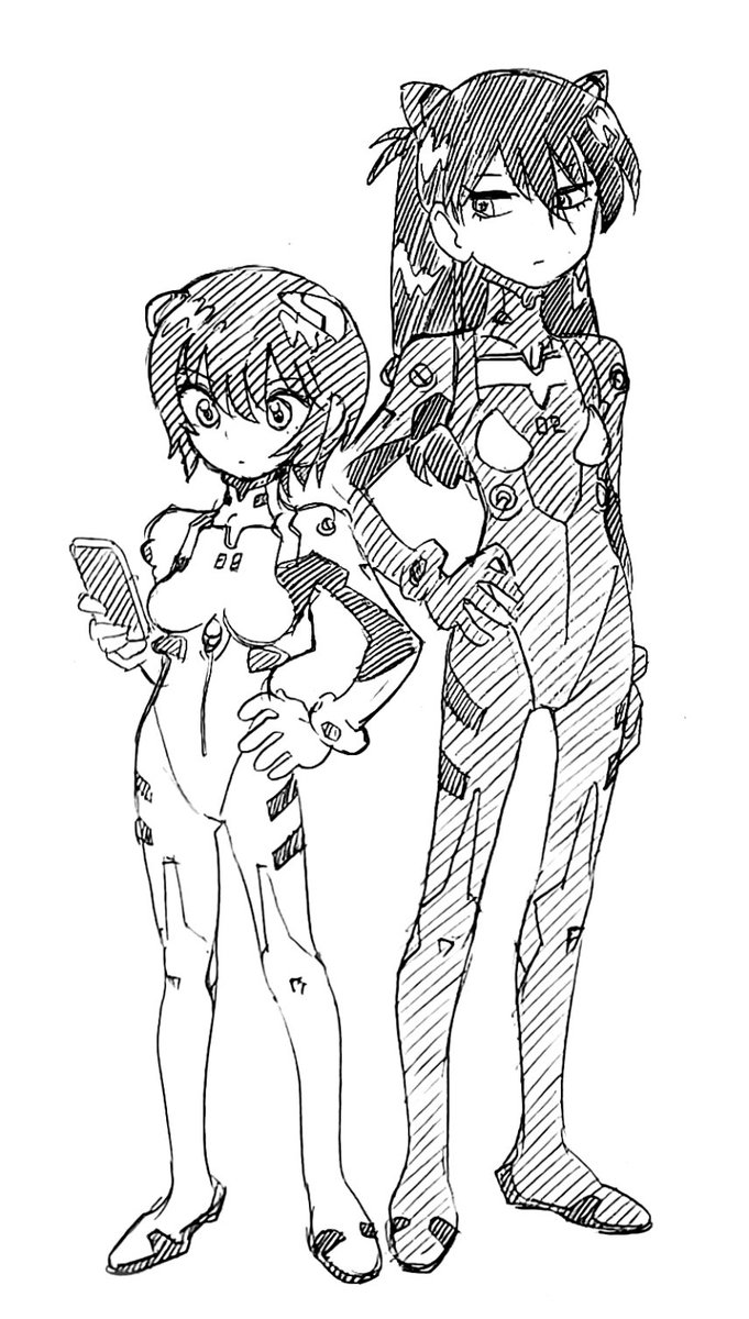 #女の子二人のイラストを貼る 