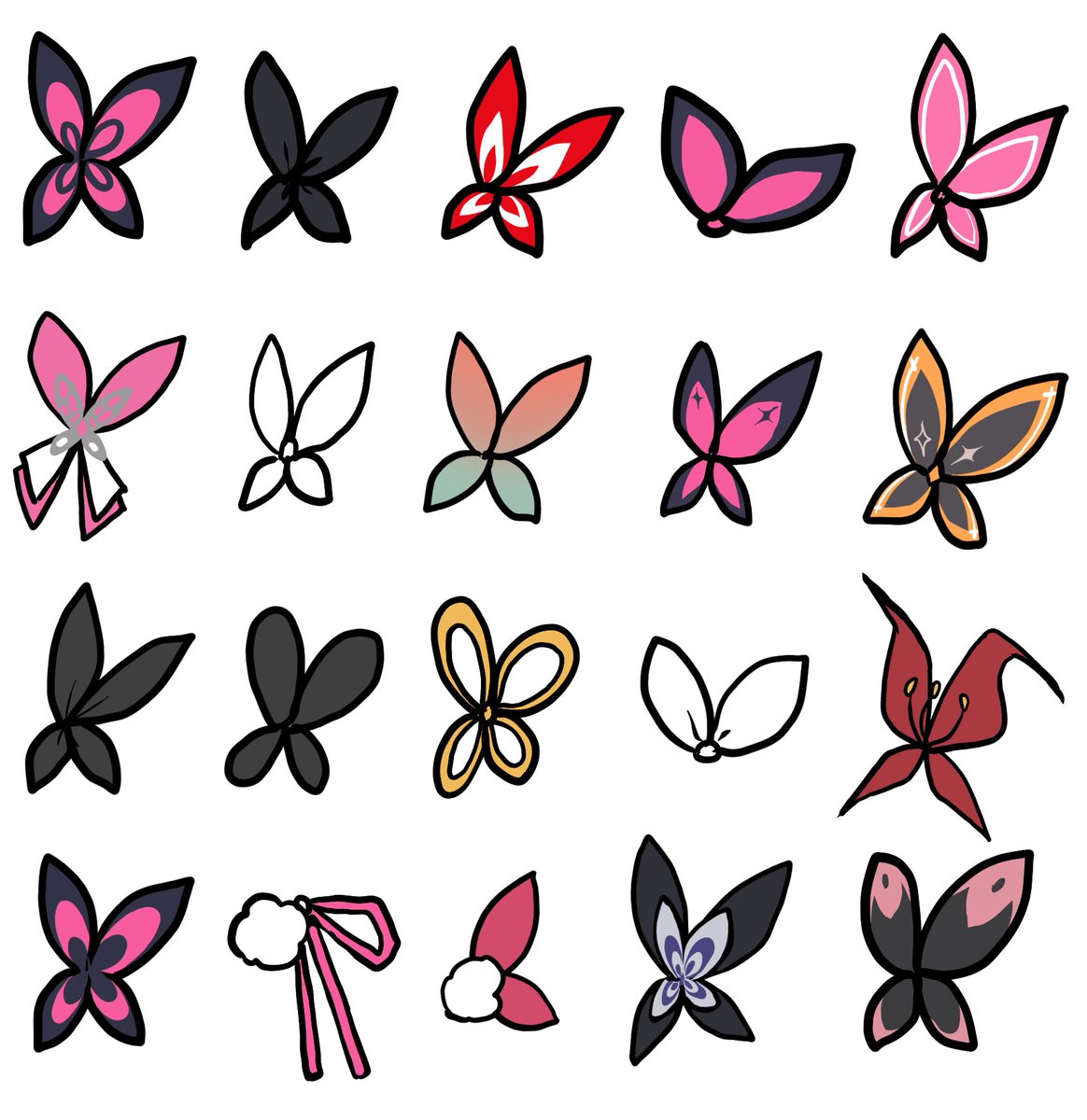 鸠的服设出现过的头饰（不完全统计）
#phigros_art