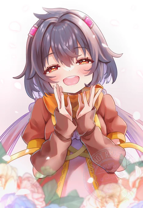 【創作】 花が咲いたような笑顔