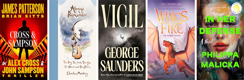 SharonLibraryMA's tweet photo. This week the Sharon Public Library has 150 new books.  New items include Cross and Sampson, Always Remember, Vigil, Good People, The Hybrid Prince, In Her Defense, One &amp; Only, Vortex of the Chaos Dragon, This Is Not About Us, Fear and Fury, and Skylark. https://t.co/GrDbZIQz7P https://t.co/42KdI6w3zO