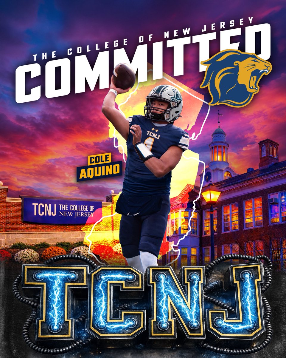 Excited to announce my commitment to The College of New Jersey! I am beyond grateful for my family and their non stop support along my journey. Huge thank you to my coaches and teammates as-well. Let’s go to work!
<a href="/CoachBojo/">Coach Bobby Jones</a> <a href="/TylerMoody39/">Tyler Moody</a> <a href="/WTHSMinutemen/">Minutemen Football</a> <a href="/Mtrible/">Mark Trible</a> <a href="/WTHS_Athletics/">WTHS Athletics</a>