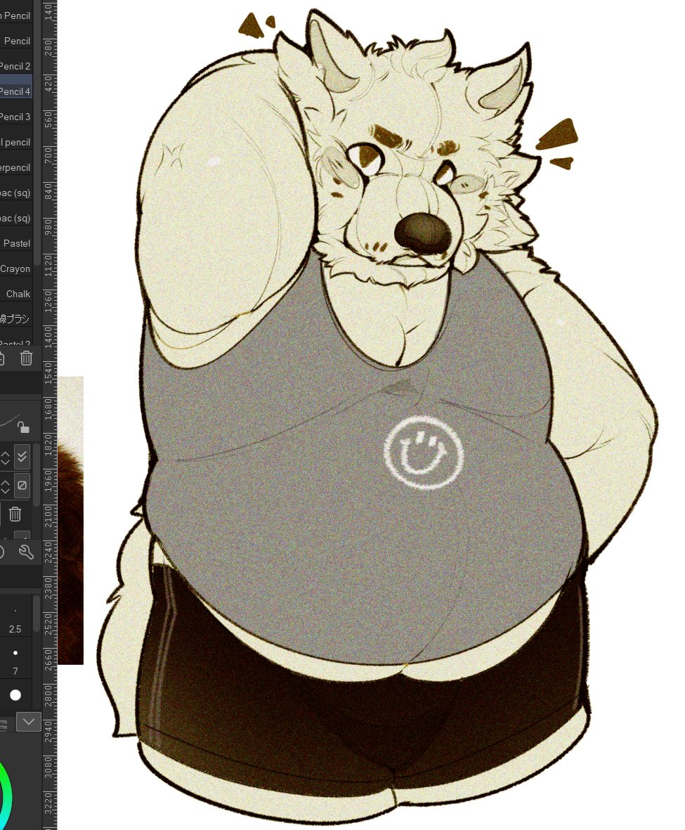 I've been wanting to upload this drawing that my friend <a href="/leonnnleonnn/">leonnn</a>  made for me, the perfect shape of Sum 🐺🐻✨

Go follow him, his art is incredible ✨