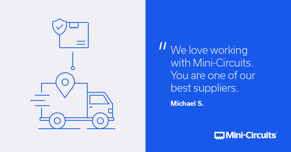 MiniCircuits's tweet image. We treat every customer with utmost care to ensure that all their needs are met. No matter if it’s a question about our products, finding a creative solution to a problem, or providing an update on an order, we’re here to help. 

#customersatisfaction #customertestimonial