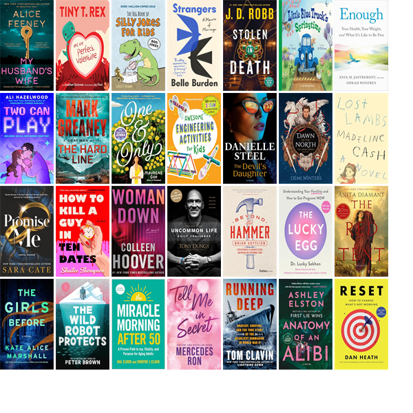 TPMLibrary's tweet photo. This week the Tye Preston Memorial Library has 527 new books.  New items include Operation Bounce House, My Husband's Wife, Tiny T. Rex and the Perfect Valentine, The Big Book of Silly Jokes for Kids, Strangers, and Stolen in Death. https://t.co/uoYshvGreo https://t.co/7SiKHLXuyA
