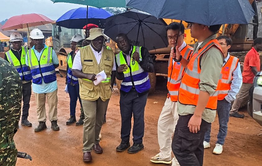 MoWT_Uganda's tweet photo. #Mutukula: @GenWamala inspects ongoing rehabilitation works along Masaka—Kyotera—Mutukula Road.
#QUOTE: “The progress is good. The project is highly appreciated by the Public . The contractor is fully mobilised with new equipment and machinery. I’m confident that the project timelines will be met,” Gen. Katumba Wamala.
Given that this corridor is a major international trade route to Mutukula border, improving its structural integrity not only enhances freight efficiency but also reduces crash exposure for both long-haul trucks and local road users.