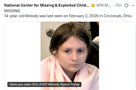 <a href="/FoxNews/">Fox News</a> BTW.....
How bout covering some of these kids? I know this little girl's family isn't a 'celebrity friend of yours', but man, if you would put 1/2 the energy into some of these missing kids, we might just find them!!!!