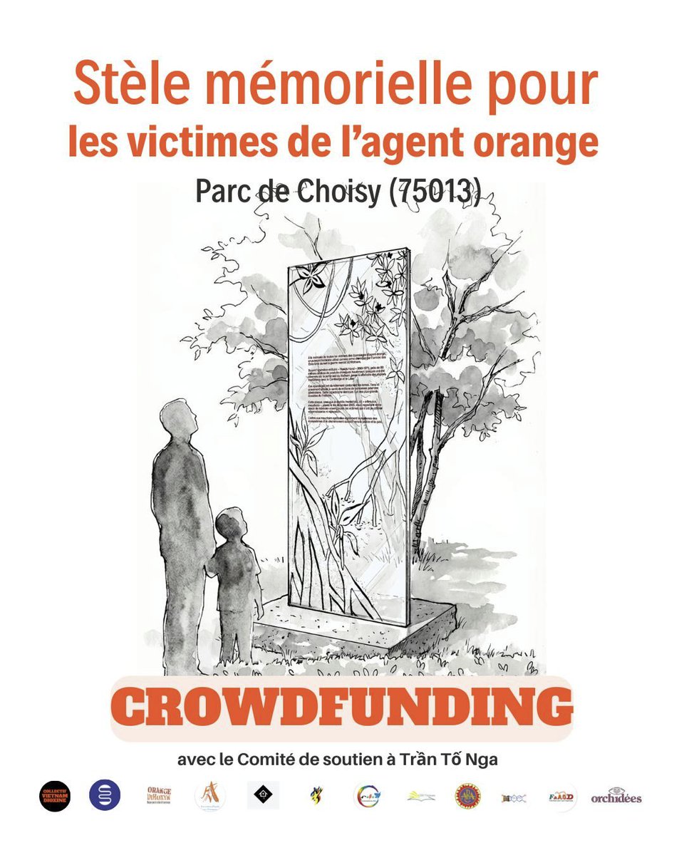 VietnamDioxine's tweet photo. [Appel aux dons] Dans le cadre d’un projet mémoriel pour les victimes de l’agent orange, nous travaillons depuis plusieurs années à la création d’une stèle commémorative au parc de Choisy, à Paris.

👉Une première, en France et en Europe !

A relayer 🙌

https://t.co/7cfITV8LLo https://t.co/ZjTypQHY3h