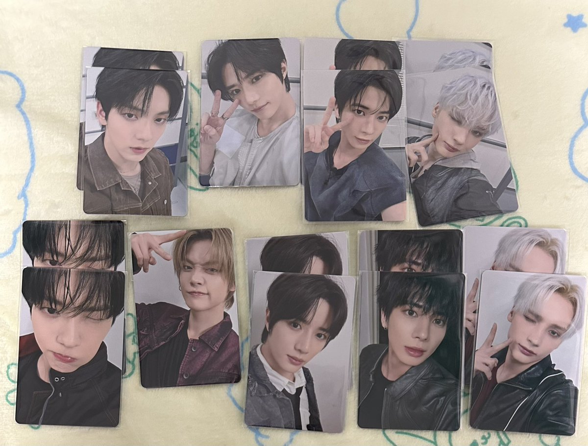 saaaaa_649's tweet photo. TXT トゥバ ACT:TOMORROW weverse shop オンラインラキドロ トレカ 交換

譲→福岡、東京 スビン、ヨンジュン、ボムギュ、テヒョン、ヒュニンカイ
求→名古屋、大阪 ヨンジュン>埼玉 全メンバー

まとめての方優先
防水対策・硬質ケースに入れて同日郵送交換希望です🙇🏻‍♀️

#txt交換 #TXTトレカ交換 https://t.co/St4Ab6w5K8