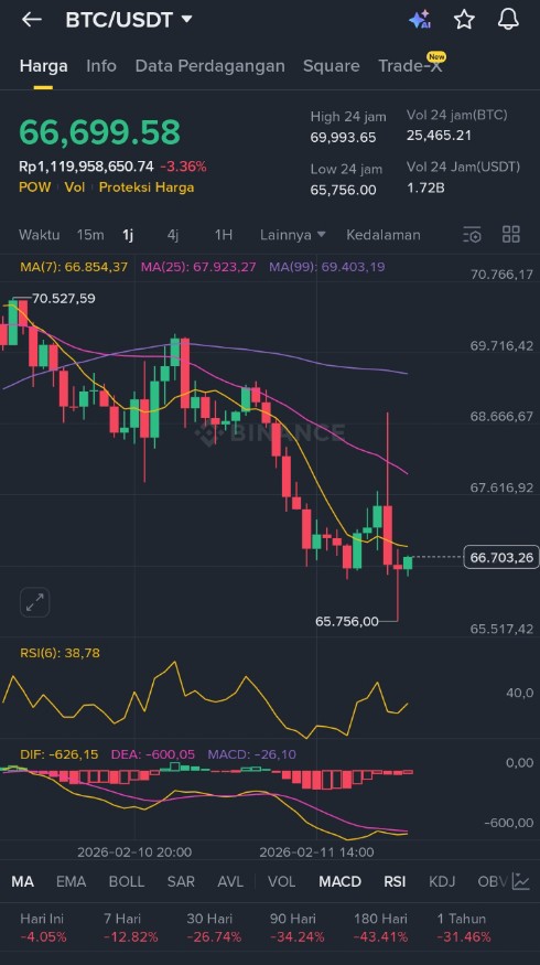 Just wait, it will still go down again to the $60k level and then rebound again to $70k, correct again to $65k and so on until March, the market cannot be read / analyzed using technicals, the market is already under control.

#BTC #Bitcoin #CryptoCommunity