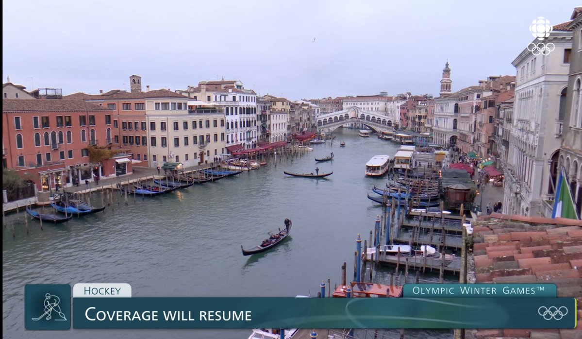 the nhl needs this for when you’re stressed watching hockey you get a break to just look at the grand canal in silence